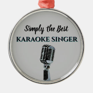 Simply the Best Karaoke Singer Metal Tree Decoration