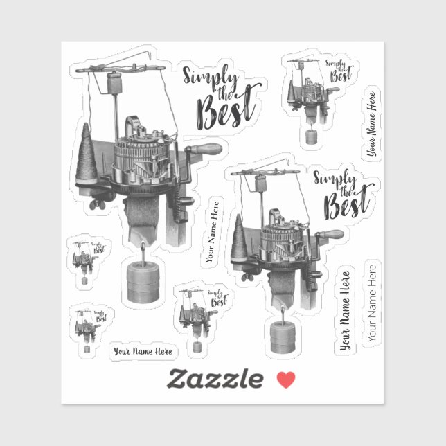 Simply the Best Personalise Sock Knitting Machine  (Sheet)