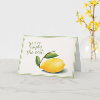 Simply the Zest Card