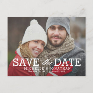 Simply Timeless EDITABLE COLOR Save The Date Postcard