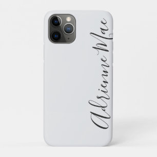 Simply Trendy Personalized White Silver Case-Mate iPhone Case