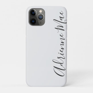 Simply Trendy Personalized White Silver Case-Mate iPhone Case