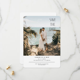 Simply Us Couple Photo Wedding Save the Date