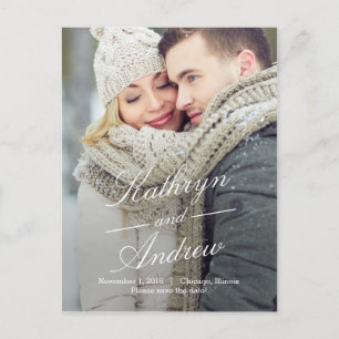 Simply Us Save The Date Postcard