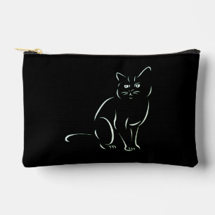 Simply White Kitty Cat Accessory Pouch
