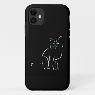 Simply White Kitty Cat Case-Mate iPhone Case