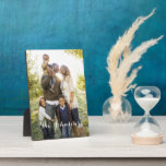 Simply Yours Personalised Photo Plaque with Easel<br><div class="desc">This plaque with easel makes a great keepsake to preserve a great memory. Design by © berryberrysweet . Visit our website at www.berryberrysweet.com for matching items and more design options!</div>