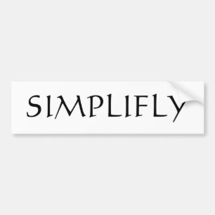 Simplyfly Bumper Sticker