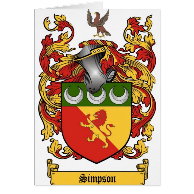 Simpson Crest - Coat of Arms (Front)