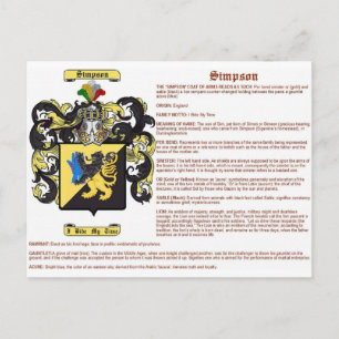 simpson (meaning) postcard