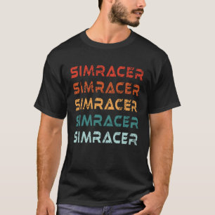 SimRacing Vintage SIMRACER Gaming and Racing T-Shirt