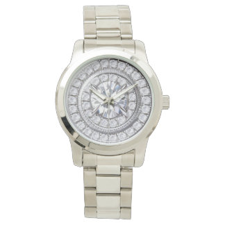 Simulated Diamond Crystal Watch