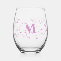simulated glitter sparkle monogram