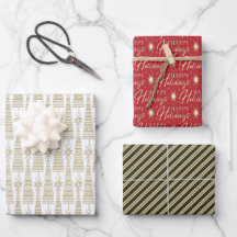 Simulated Gold Metalic Typography Christmas