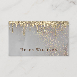 simulated sparkle design business card