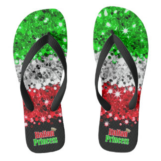 Simulated Sparkly Glitter Italian Princess Jandals