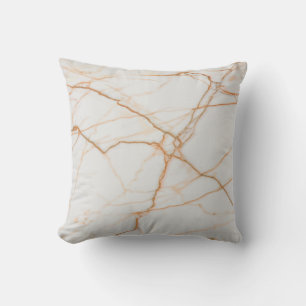 Simulated White / Brown Marble Cushion