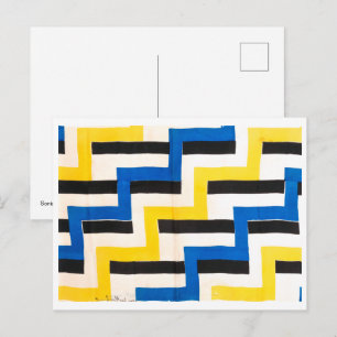 Simultaneous Fabric Sonia Delaunay Postcard