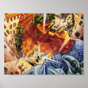 Simultaneous Visions Umberto Boccioni, 1912 Poster