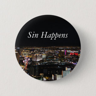 Sin Happens 6 Cm Round Badge