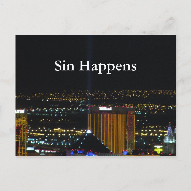 Sin Happens Postcard (Front)