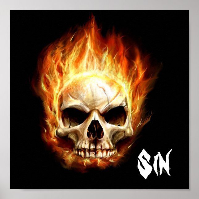 Sin Skull Poster (Front)