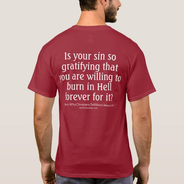 Sin So Gratifying T-Shirt (Back)