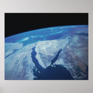 Sinai Peninsula from Space Poster