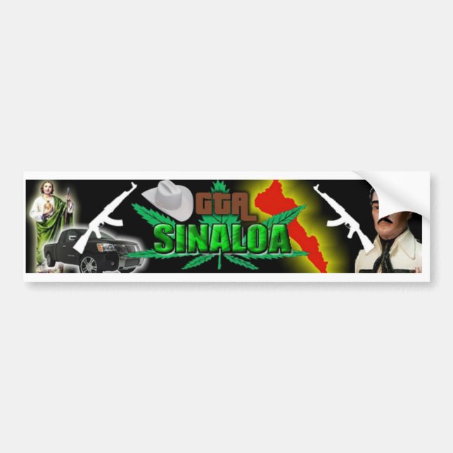 sinaloa bumper sticker (Front)