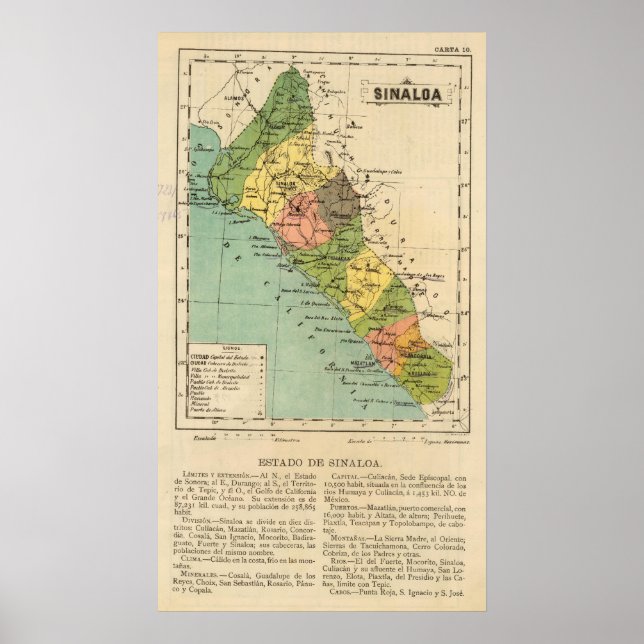 Sinaloa, Mexico Poster (Front)