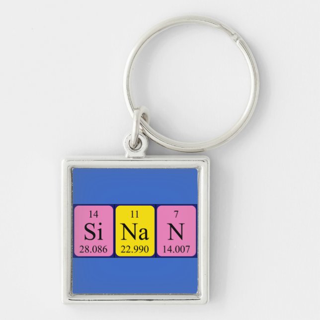 Sinan periodic table name keyring (Front)