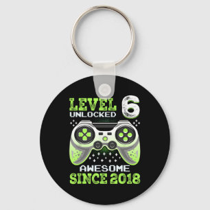 Since 2018 Funny Video Game 6th Birthday  Key Ring