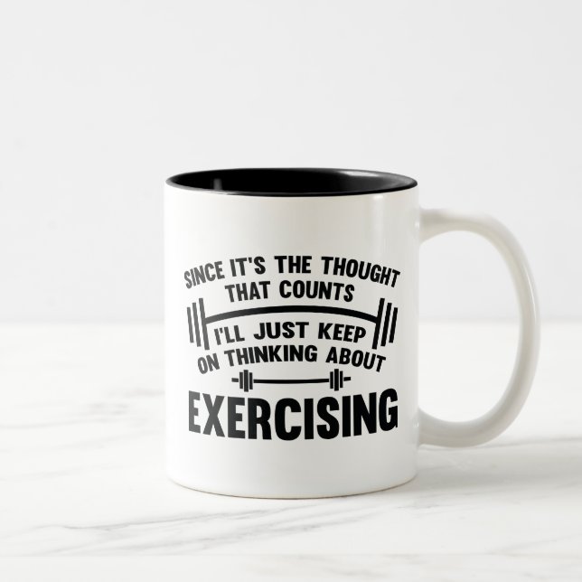 Since It's The Thought That Counts Two-Tone Coffee Mug (Right)