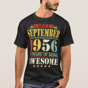 Since September 1956 Happy Birthday To Papa Daddy T-Shirt