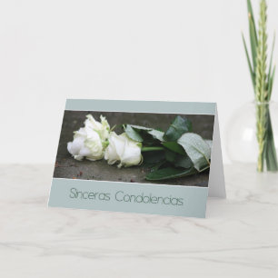 Sinceras Condolencias Spanish sympathy card
