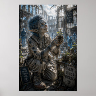 Sincere Faith / Clown / Plant Exhibition Poster
