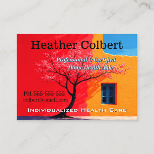 Sincere Friendly Cheerful Professional Caregiver  Business Card