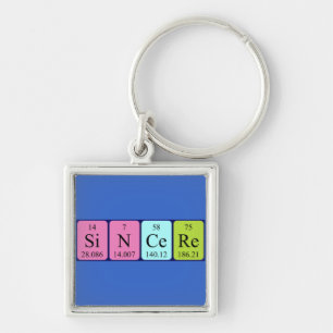 Sincere periodic table name keyring