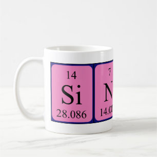 Sincere periodic table name mug