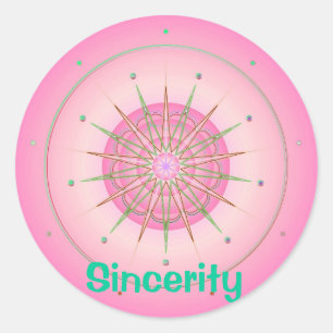 Sincerity (Virtue sticker) Classic Round Sticker