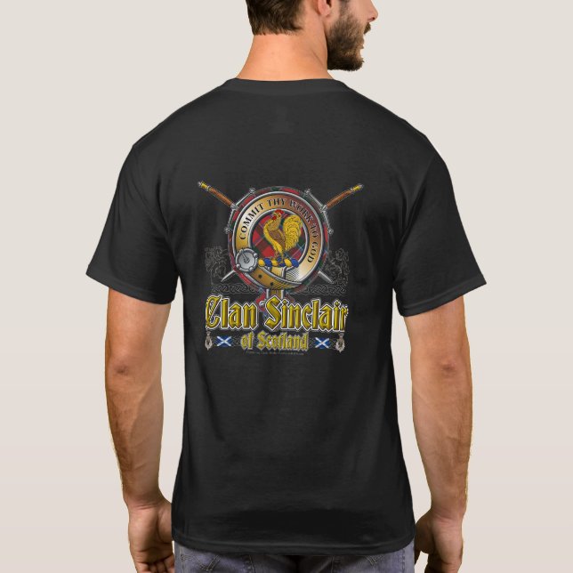 Sinclair Clan Badge T-Shirt (Back)