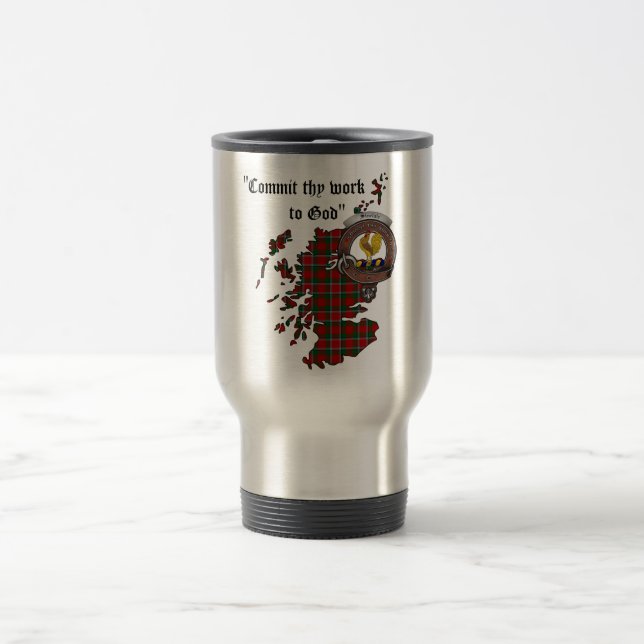 Sinclair Clan Badge Travel Mug (Center)