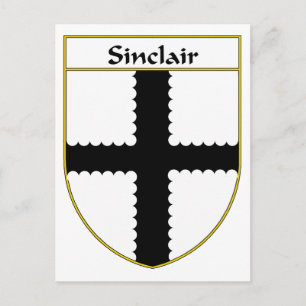 Sinclair Coat of Arms/Family Crest Postcard