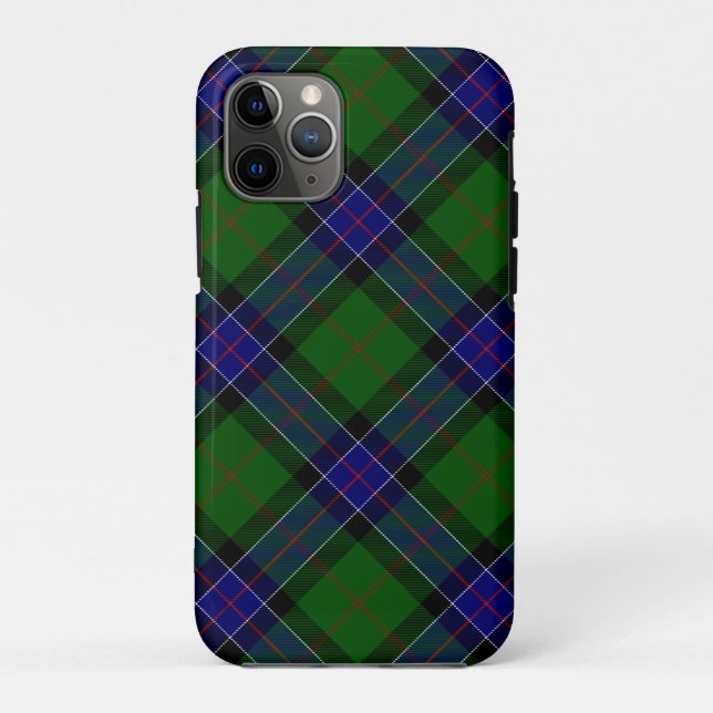 Sinclair tartan blue green plaid Case-Mate iPhone case (Back)