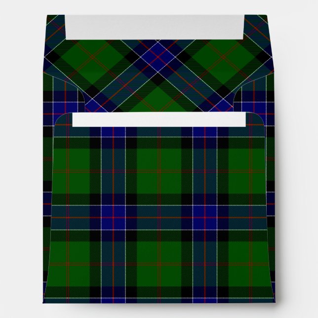 Sinclair tartan blue green plaid envelopes (Back (Bottom))
