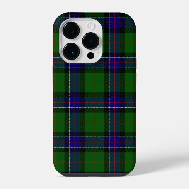 Sinclair tartan blue green plaid iPhone case (Back)