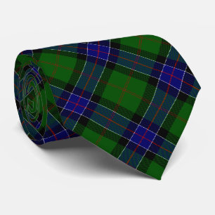 Sinclair tartan blue green plaid tie