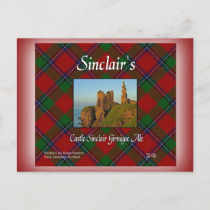 Sinclair's Castle Sinclair Girnigoe Ale Postcard