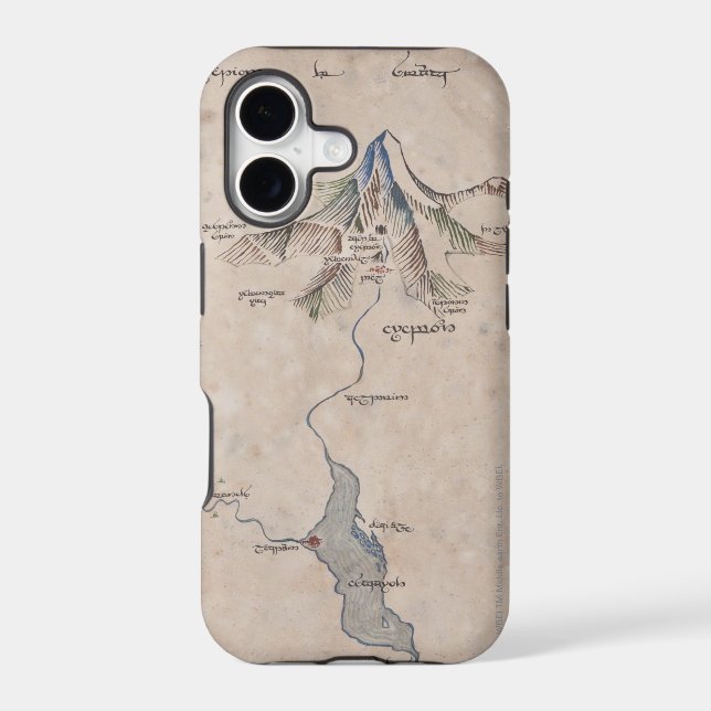 Sindarin Map of The Lonely Mountain (Back)