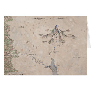 Sindarin Map of The Lonely Mountain
